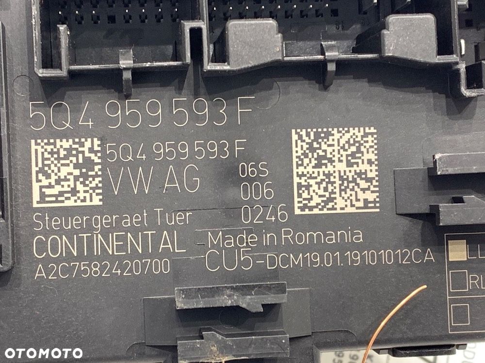 MODUŁ DRZWI PRZÓD LEWY  SKODA KAROQ (NU7, ND7) 2017 - 2022 2.0 TSI 4x4 140 kW [190 KM] benzyna - 4