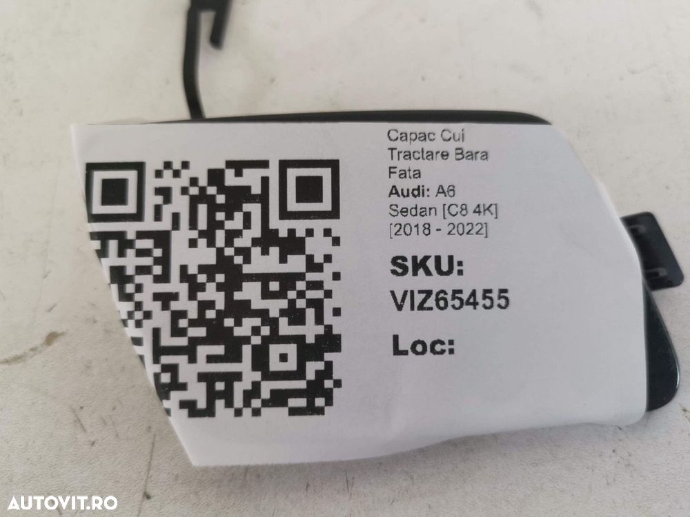 Capac Cui Tractare Bara Fata Audi A6 Sedan [C8 4K] 2018 2019 2020 2021 - 4