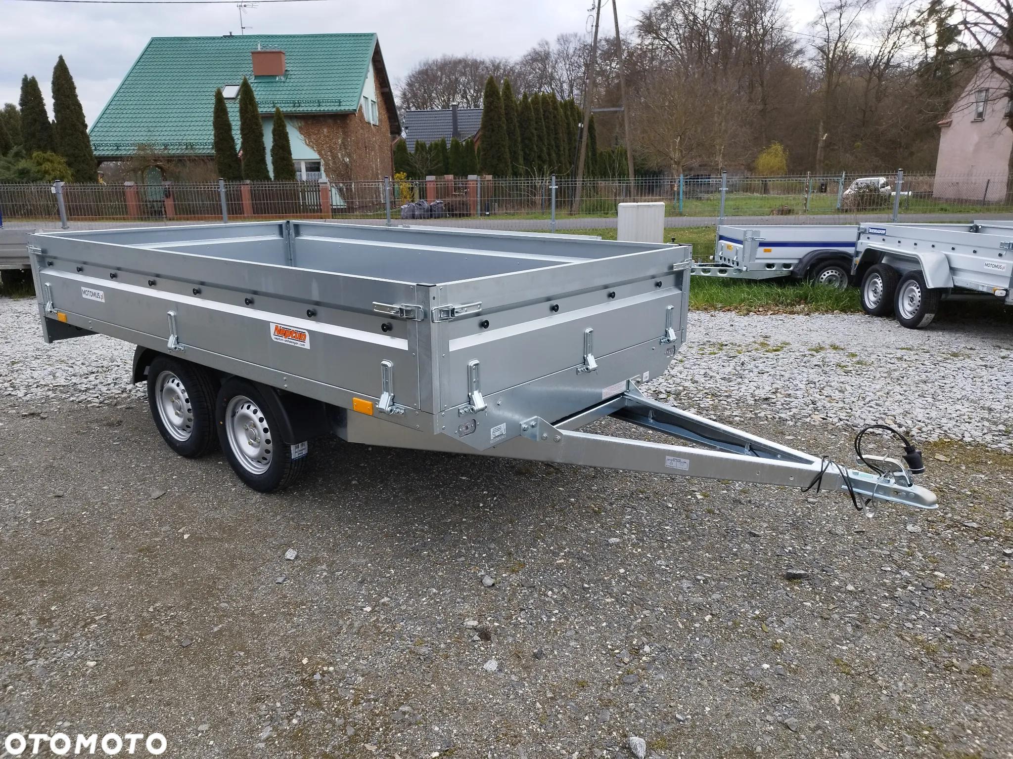 Neptun Przyczepa Neptun N7-320 2 KPS 320x168x40 2 osie koła pod spodem mocna rama platforma - 2