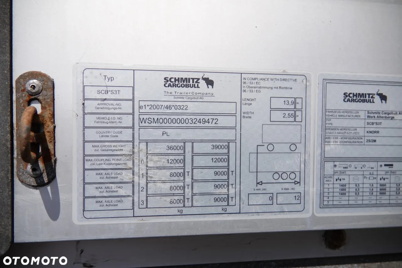 Schmitz Cargobull FIRANKA / VARIOS / 385/55 R22,5 / DACH PODNOSZONY - 25