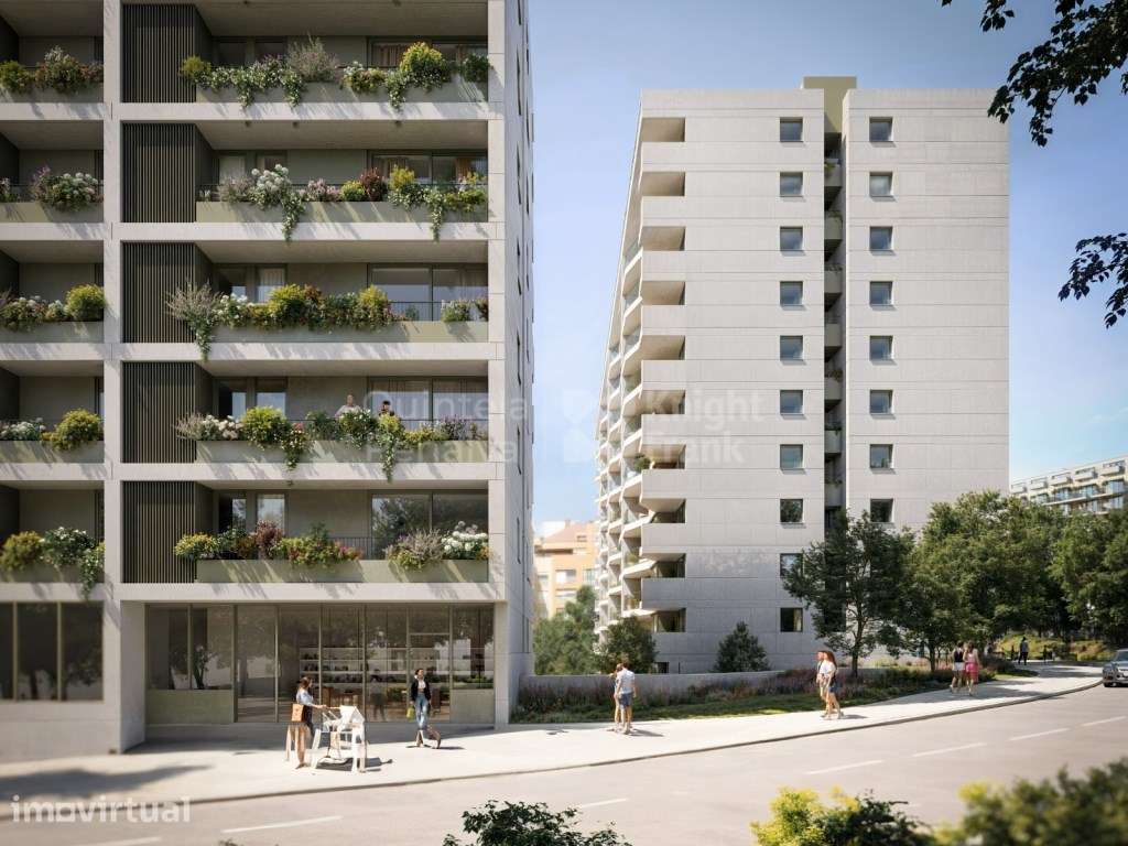 Apartamento T0 com varanda, nos Jardins d'Arrábida em Gaia - Grande imagem: 2/8