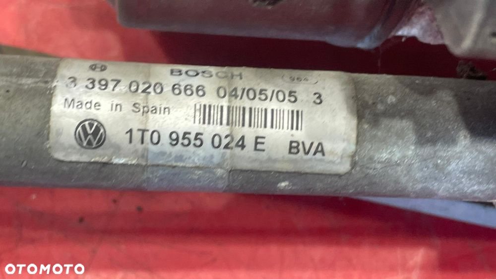 VW TOURAN MECHANIZM SILNICZEK WYCIERACZEK PRZÓD PRAWY 1T0955120C - 2