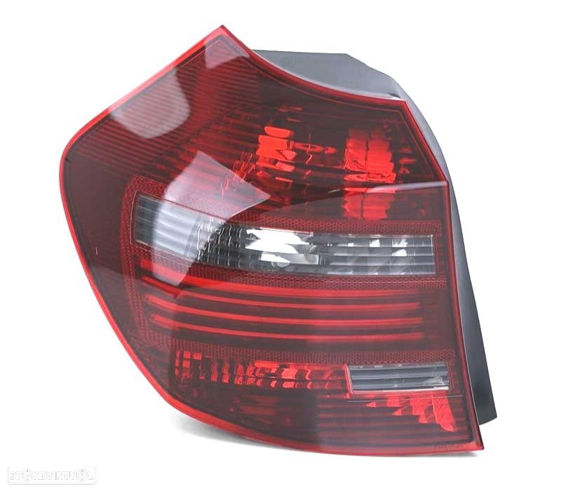 FAROLIM ESQ BMW E81 E87 LCI 07-11 VERMELHO FUMADO - 1