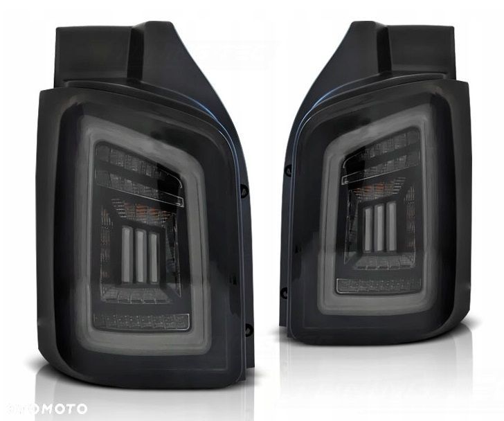 Lampy tylne Led Diodowe Tuning Black VW T5 Transporter 7E 03 Lift 10- drzwi - 1