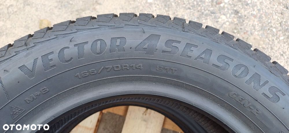 165/70R14 GOODYEAR , dwie używane opony wielosezonowe. - 5