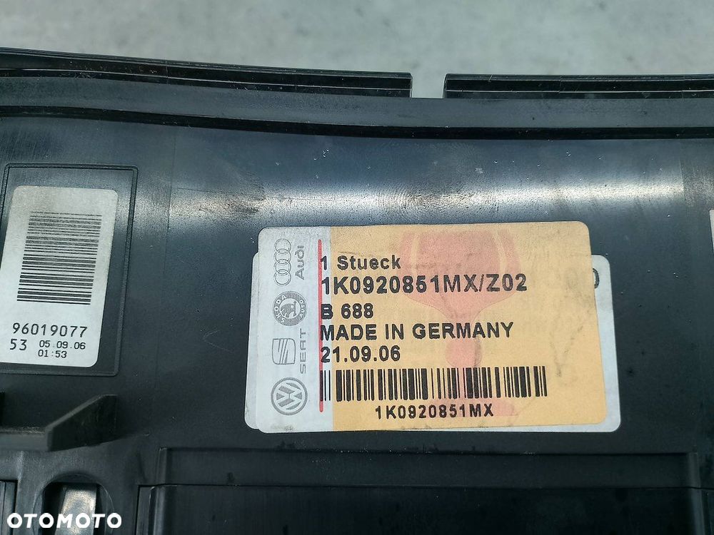 LICZNIK VW GOLF PLUS I 1K0920851MX A2C53023102 1.9 TDI - 6