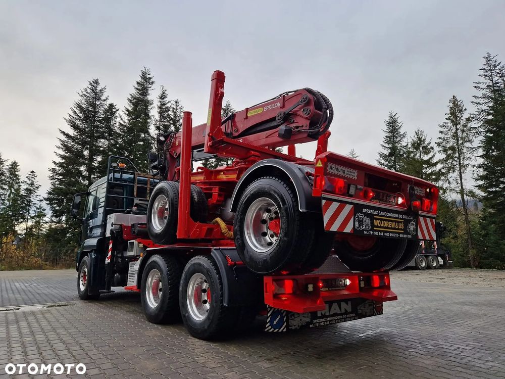 MAN do drewna drzewa lasu kłoda stos naczepa doll - 5