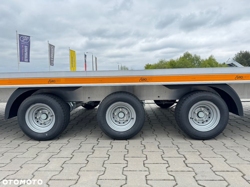 Gromex laweta aluminiowa | 850x210cm | DMC 3500kg | platforma na 2 auta | 3 osie AL-KO | OŚWIETLENIE LED - 17