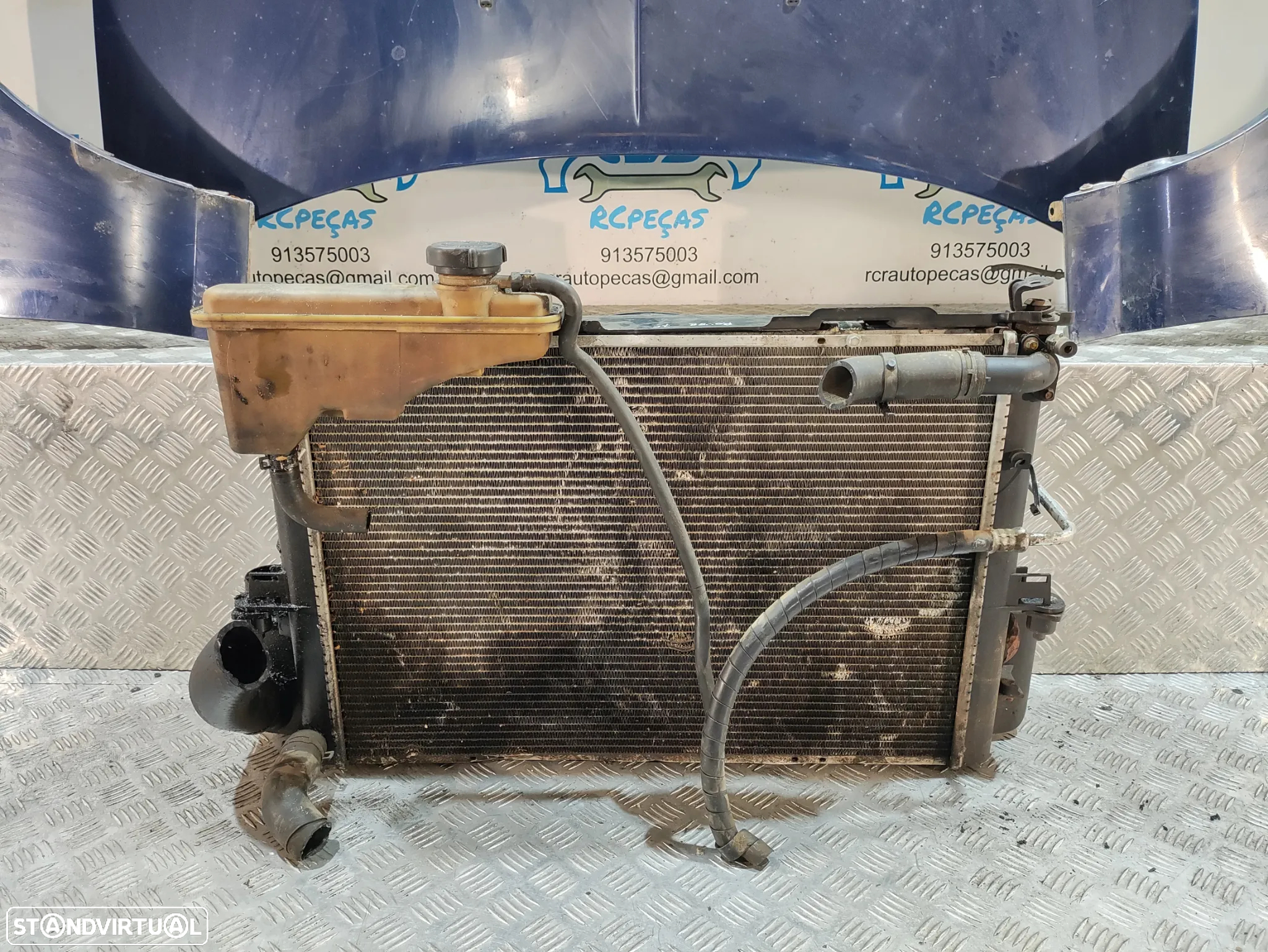FRENTE COMPLETA ROVER 75 RJ CAPOT PARACHOQUES GUARDA-LAMAS OTICAS RADIADOR VENTILADOR FRENTE FIBRA REFORÇO - 18