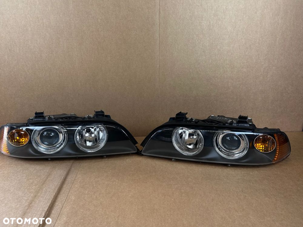 BMW E39 LIFT LAMPA REFLEKTOR PRZÓD PRZEDNIA PRAWA LEWA ORYGINALNA HELLA - 1