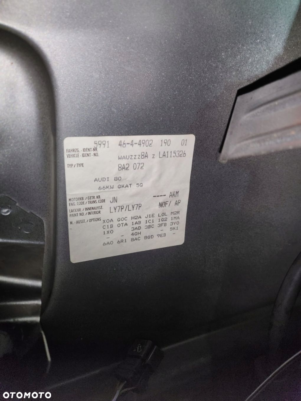 AUDI 80 B3 86-91 1.8 B JN KOLEKTOR SSĄCY 026133223C - 6