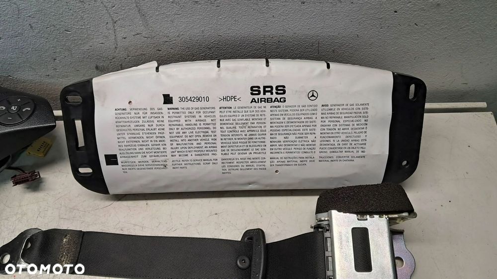 mercedes c klasa w204 sedan poduszki powietrzne airbag pasy komplet oryg - 3