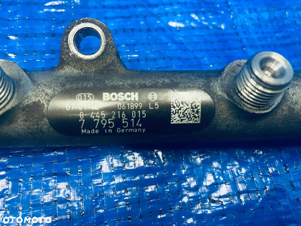 LISTWA ZASILAJĄCA PALIWA WTRYSKOWA CZUJNIK CZUJNIKI REGULATOR PALIWA BMW E60 E65 E66 E70 E90 3.0D M57 M57N2 306D3 231KM ; 7795514 0445216015 ORYGINAŁ - 6