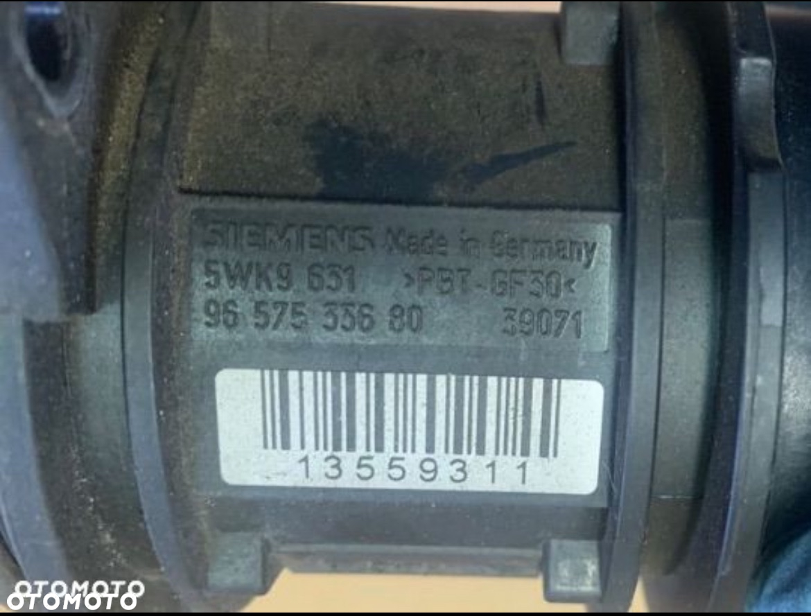 9657533680 przepływomierz 1.4 tdci Ford fiesta mk6 lift fusion - 2