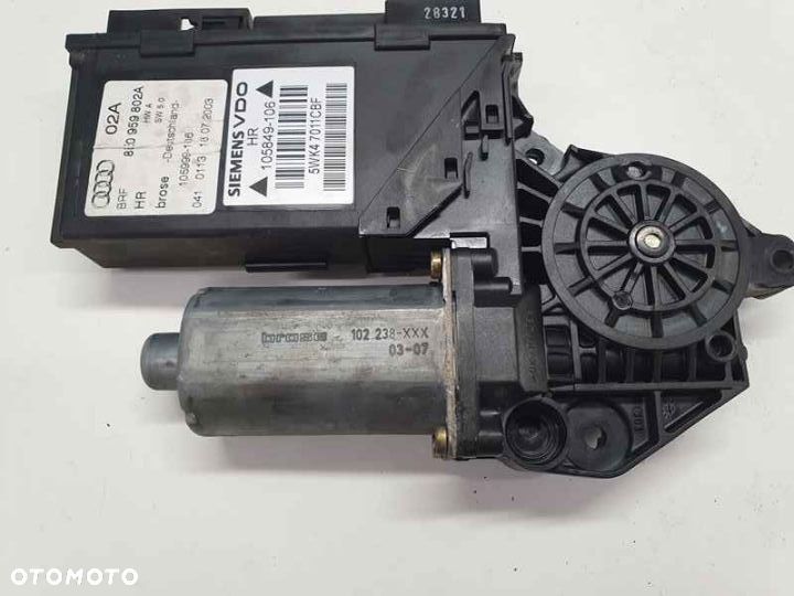 Silniczek Szyby Silnik Modul Podnoszenia Szyb Tyl Tylny AUDI A4 B6 B7 - 12