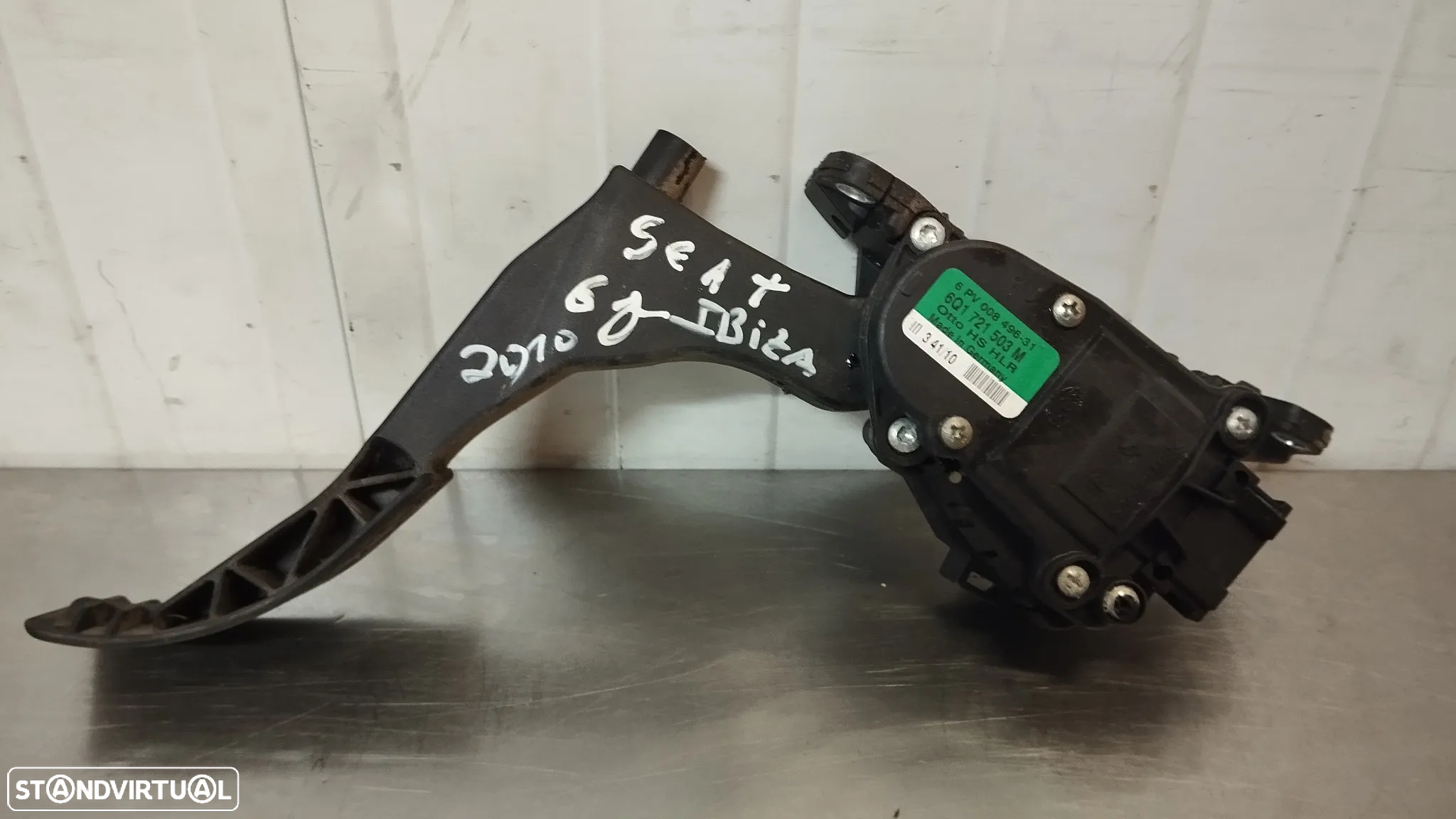 PEDAL ACELERADOR / POTENCIOMETRO SEAT IBIZA IV 6J / VOLKSWAGEN POLO V 6R - REF. 6Q1721503M - 3