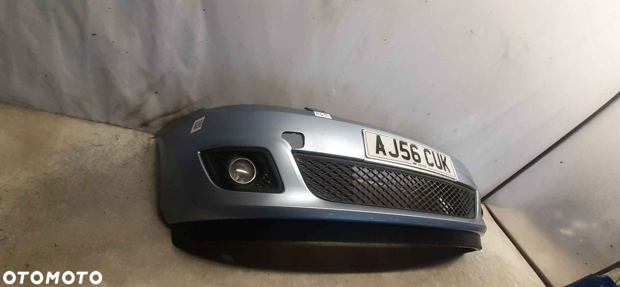 + ZDERZAK PRZÓD PRZEDNI FORD FIESTA MK.6 6 VI LIFT FL J4 BŁĘKITNY HALOGENY - 5