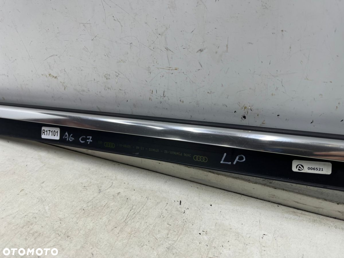Listwa Audi A6 C7 10-18r. LEWA przednia listwa zgarniająca zewnętrzna drzwi lewy przód 4g0853283 - 10