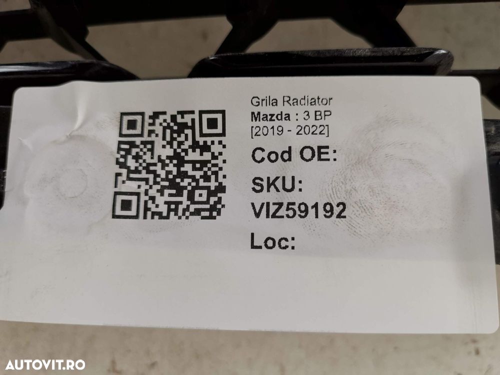 Grila Radiator Mazda  3 BP 2019 2020 2021 2022 Originala Avariata - 8