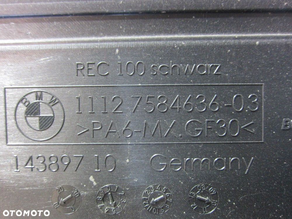 BMW F25 X3 F10 N52 POKRYWA OSŁONA SILNIKA NA SILNIK 7584636 11127584636 - 6