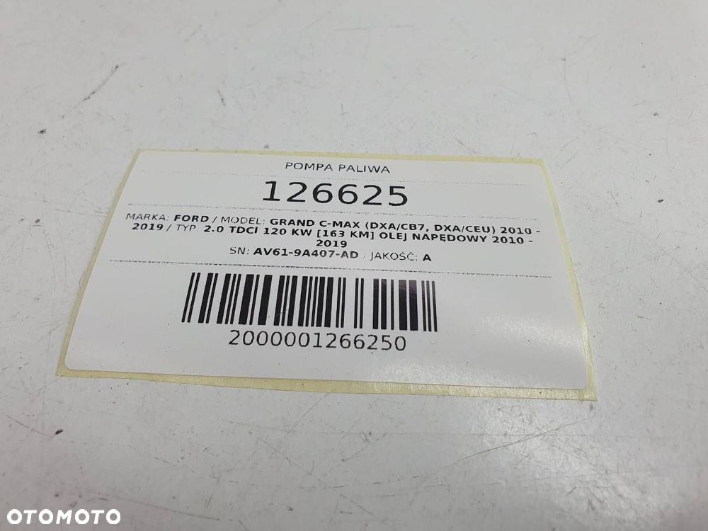 POMPA PALIWA 2.0 TDCI FORD GRAND C-MAX MK2 AV61-9A407-AD - 4