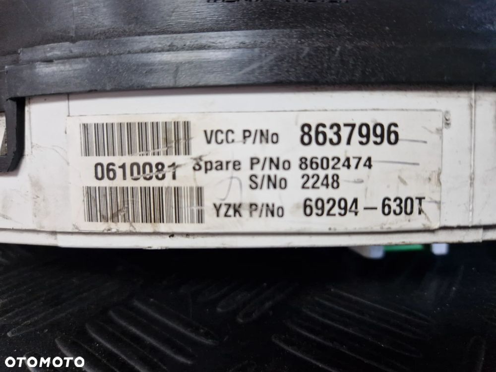 LICZNIK ZEGARY VOLVO V70II S60I XC70I S80I DIESEL 8637996 - 3