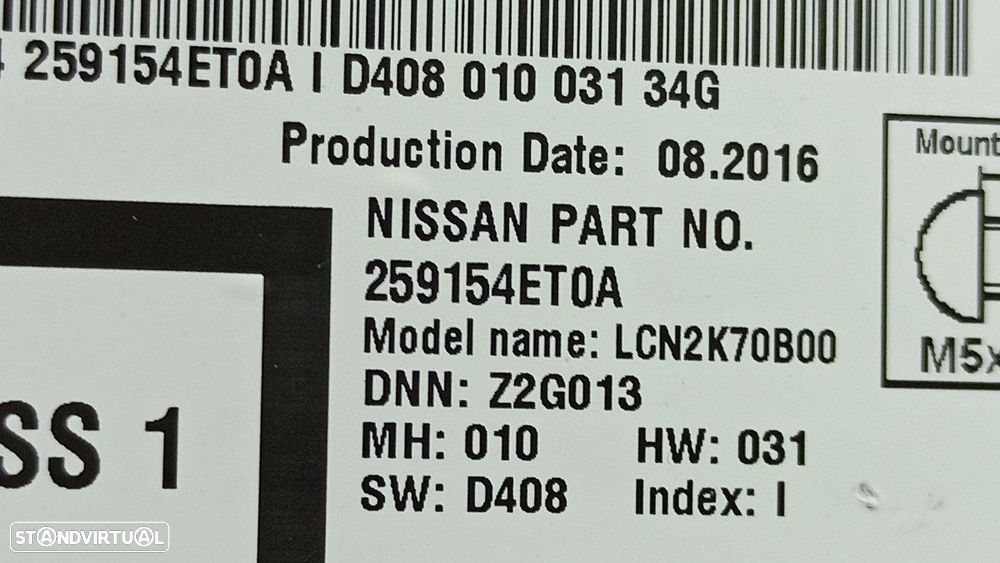 SISTEMA NAVEGAÇÃO GPS NISSAN X-TRAIL (T32) 360 - 3