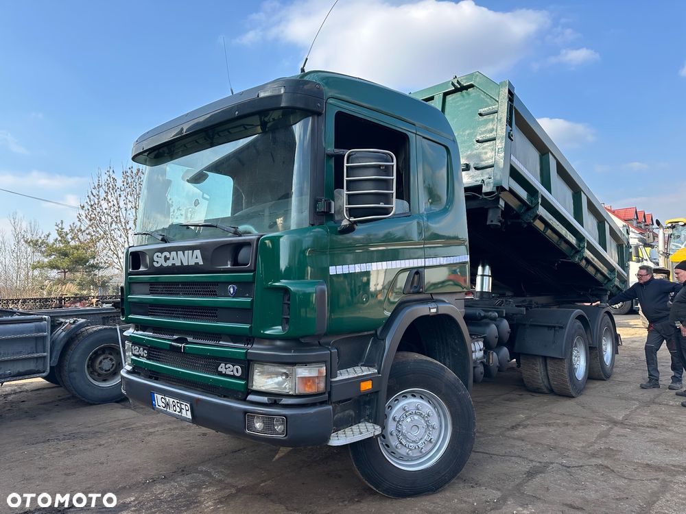 Scania P124c 420 6x6 hydroburta bordmatic wywrotka wywrot - 1