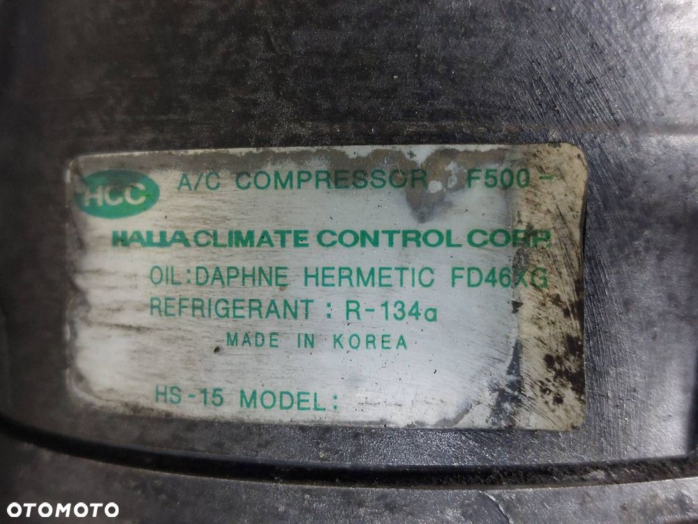 SPRĘŻARKA KOMPRESOR KLIMATYZACJI HYUNDAI GETZ I 1.5 CRDI - 2