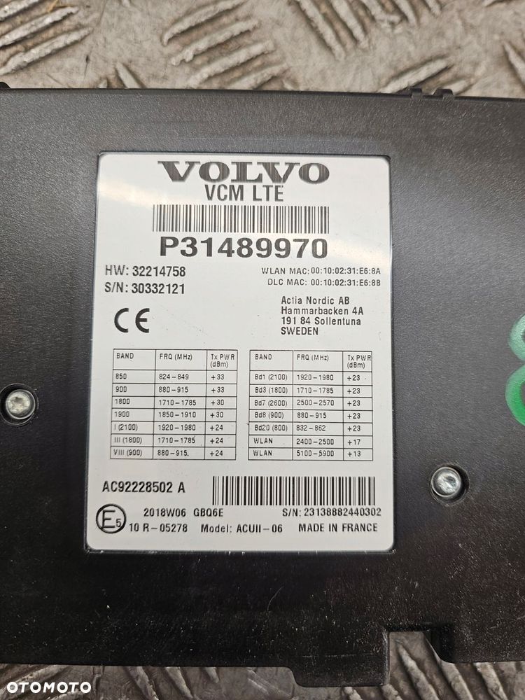 moduł sterownik xc60 v90 ii 2017-2024 31489970 - 4