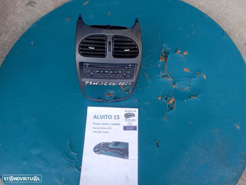 Painel central / rádio  Peugeot 206 CC 2006 - 1