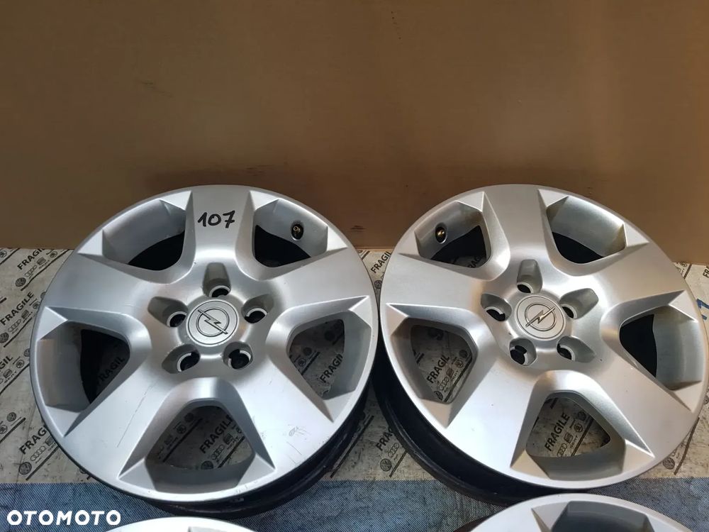 FELGI STALOWE STRUKTURALNE KOŁPAKI OPEL  5x110 6,5JX16 ET39 ASTRA H MERIWA B ZAFIRA B VECTRA C - 9