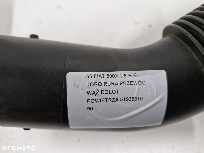 fiat 500x 500 x 1.6 b e-torq rura przewód wąż dolot powietrza 51938310 - 2