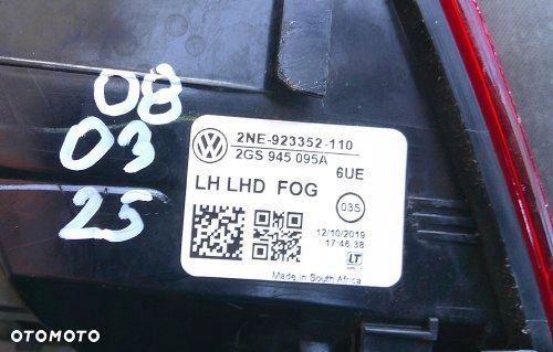 VW POLO VI 2GS LEWA TYLNA LAMPA ORYGINAŁ 2GS945095A - 5