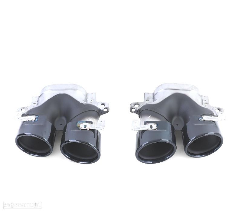 PONTEIRAS DE ESCAPE MERCEDES E W213 16- OLHAR E53 AMG PRETO - 3