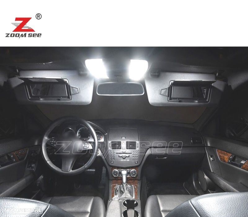 KIT COMPLETO DE 19 LÂMPADAS LED INTERIOR MERCEDES CLASE C S204 C180 C220 C230 C250 C280 C300 C320 C - 2