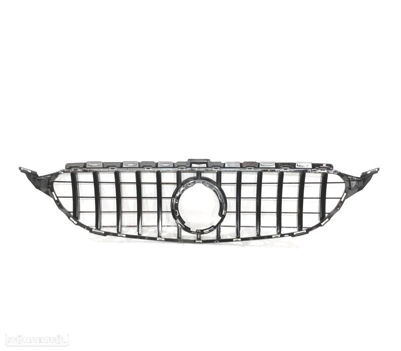 GRELHA FRONTAL MERCEDES W205 19- LOOK AMG GT PRETO - 2