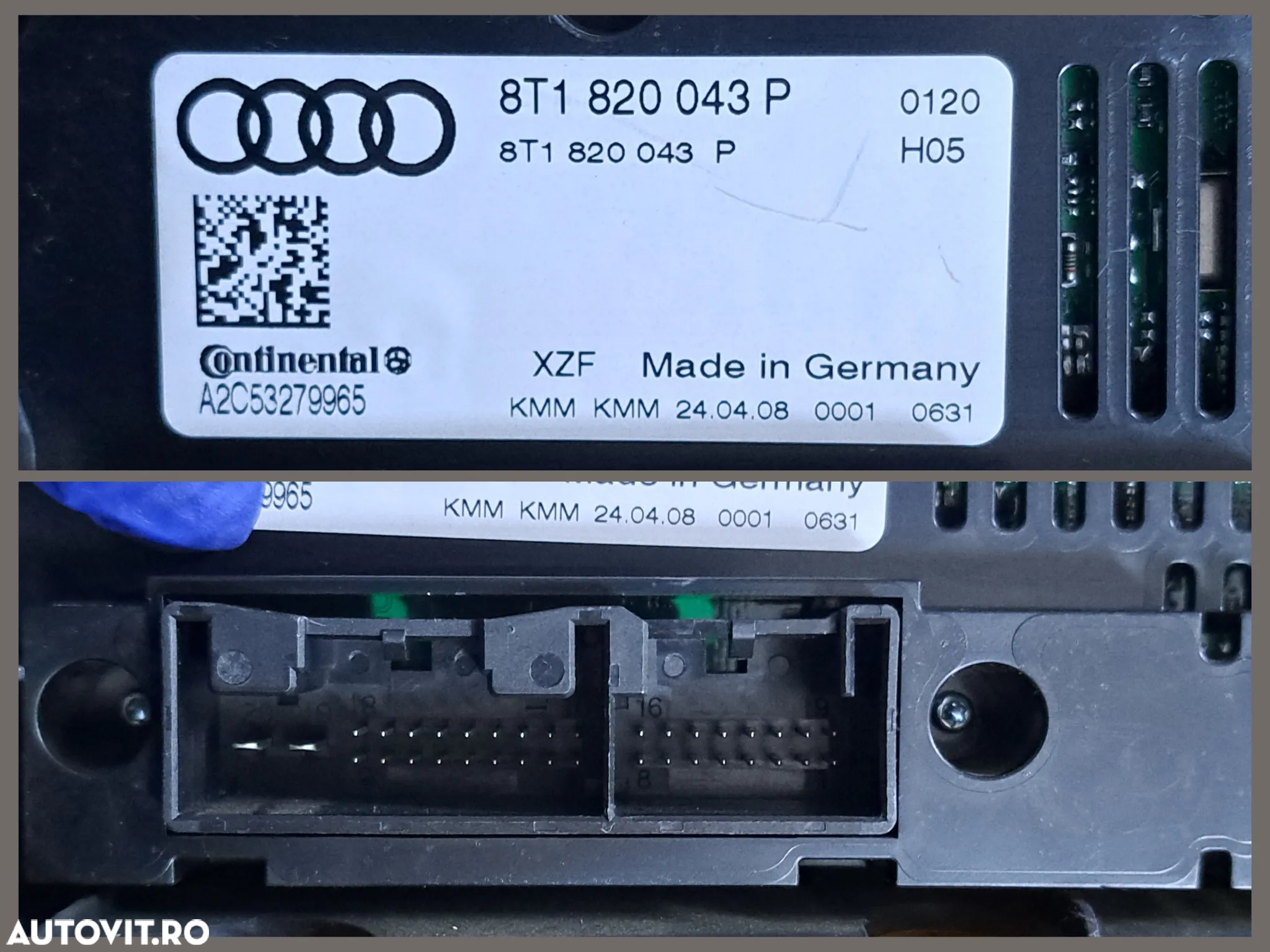 Panou comanda clima ac climatronic incalzire scaune Radio CD multimedia Audi concert Audi A4 B8 S4 8K , A5 B8 S5 8T - 4