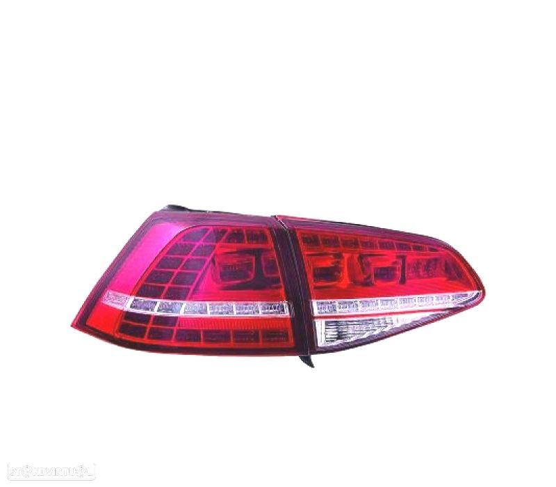 FAROLINS TRASEIROS LED BRANCO VELMELHO VOLKSWAGEN VW GOLF 7 LIMOUSINE 12-17 - 1