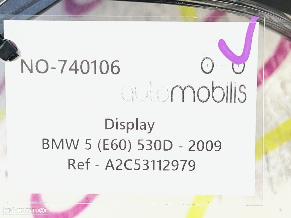 Display  BMW 5 (E60) 530 d Ref. A2C53112979 - NO. 740106 - 4
