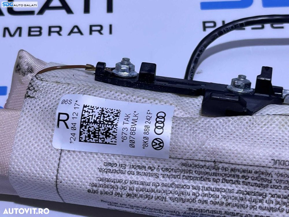 Airbag Scaun Pasager Dreapta Fata Audi A5 2008 - 2016 Cod 8K0880242F - 2