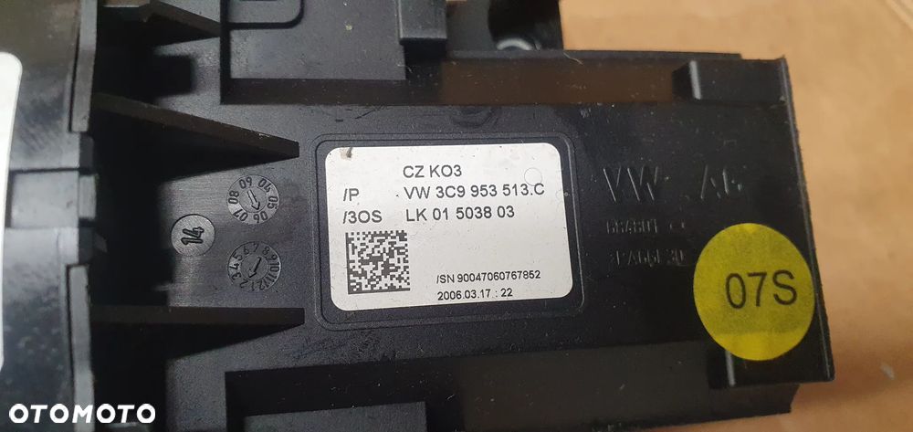 Manetki przełącznik zespolony pająk taśma VW Passat B6 3C9953507C 3C9953513C - 8
