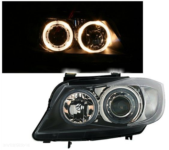 LAMPY REFLEKTORY DO  BMW E90 E91 OD 2005 DO 2008 Roku RINGI DEPO - 4