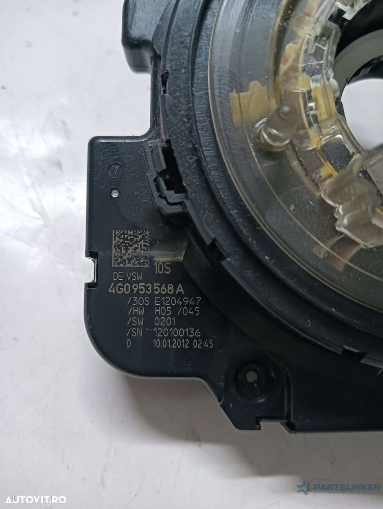 Spirală/bobină airbag (inel SRS) AUDI A7 Sportback 4GA, 4GF 2010 - 2018 3.0 TDI quattro CDUC, CDUD, CKVB, CKVC, AUDI A6/S6 IV Saloon 4G2, C7, 4GC 2010 - 2018 4g0953568a - 2