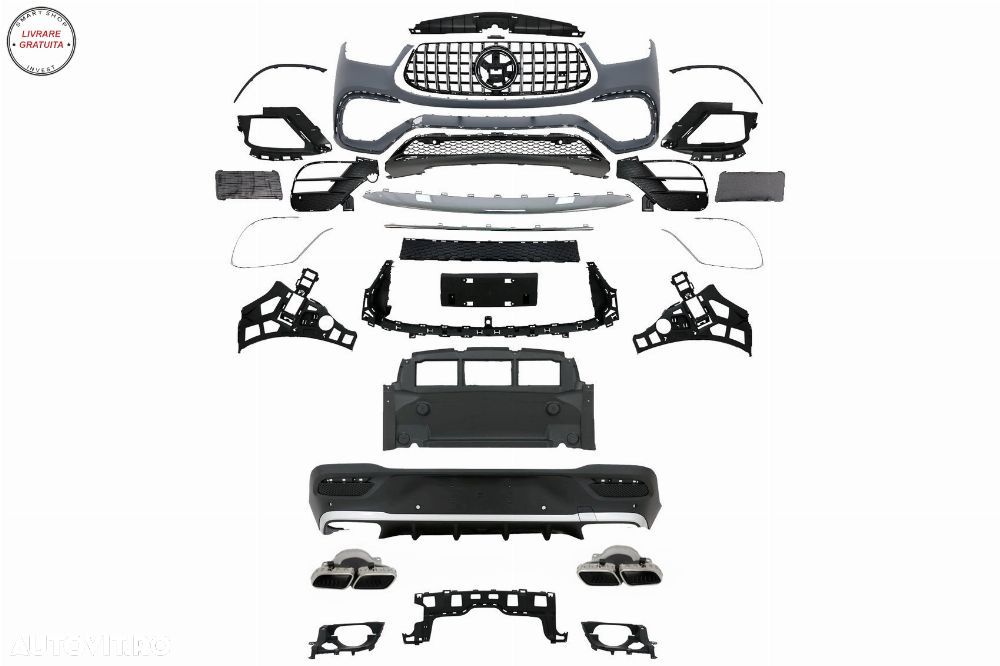 Pachet Exterior Mercedes GLE C167 Sport Line (2019-06.2023) GLE 63S Design- livrare gratuita - 16