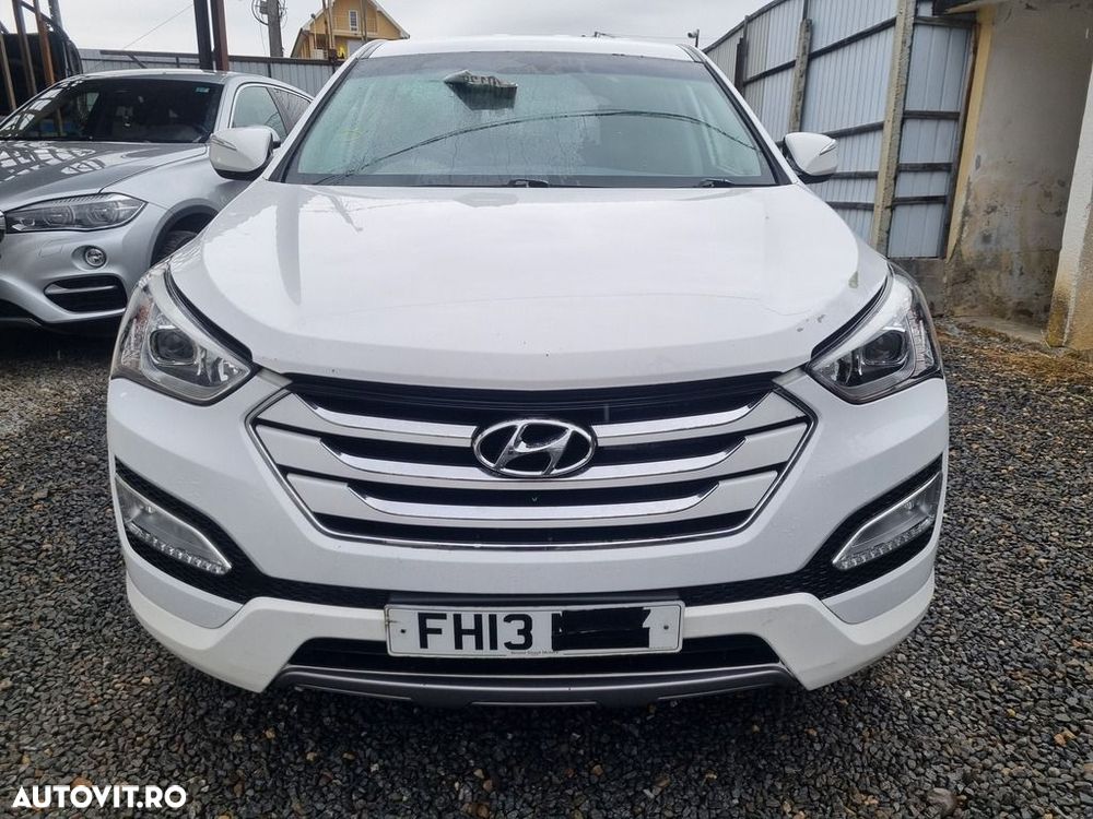 Bara fata Hyundai Santa Fe 3 2012 - 2016 Creamy White NCW (1351) model fara spalatoare far - 4
