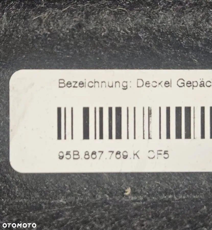 PÓŁKA BAGAŻNIKA PORSCHE MACAN 95B 95B867769K - 2