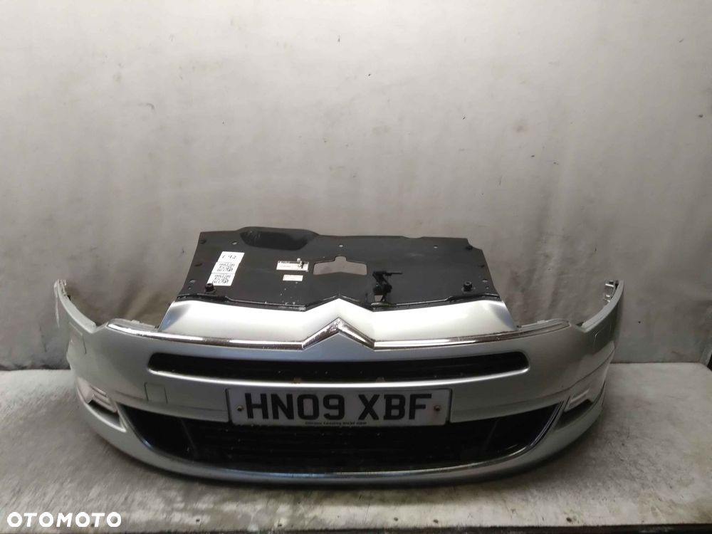 ! ZDERZAK PRZÓD PRZEDNI CITROEN C5 II X7 EZRC SREBRNY HALOGENY SPRYSKIWACZE - 1