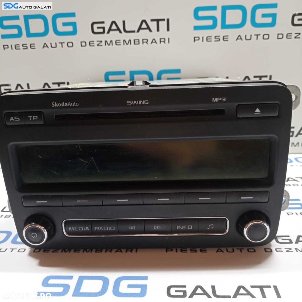 Radio CD Player Radio Swing MP3 Skoda Fabia 2 2007 - 2014 Cod 5J0035161D [X1114] - 4