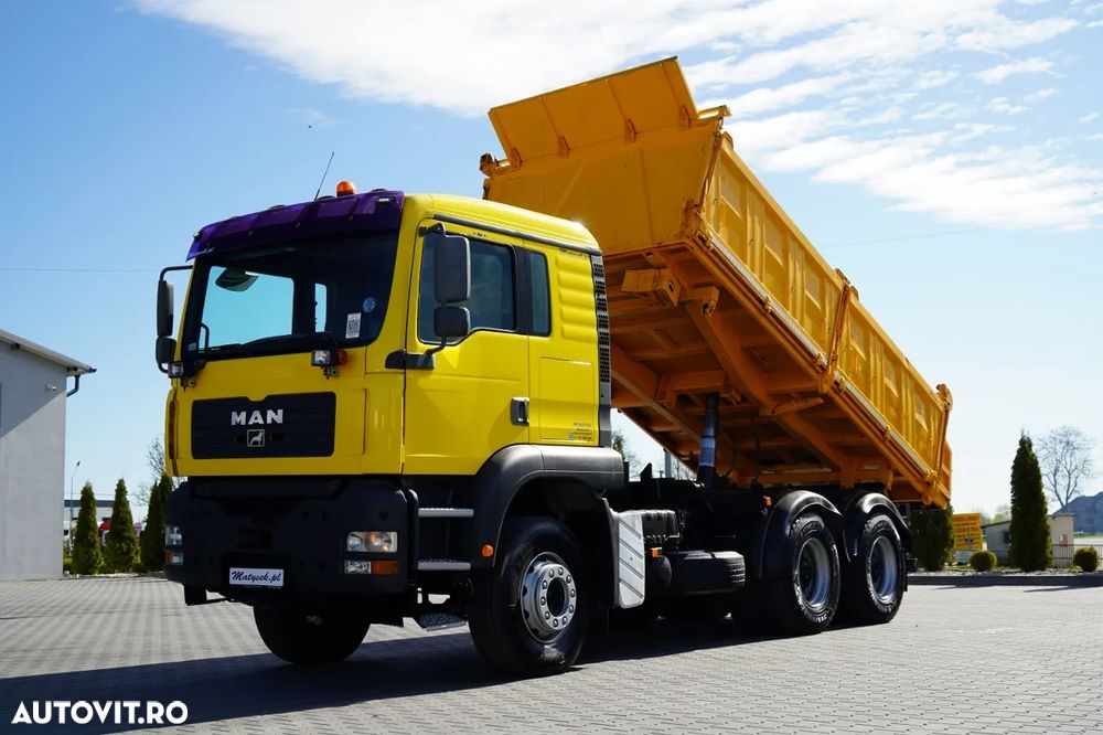 MAN TGA 26.410 / 6x4 / BASCULATOR 3 LATURĂ / MEILLER KIPER / MANUAL / - 2